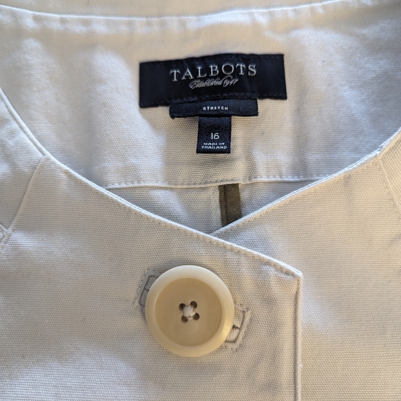 Talbot's cropped canvas jacket. Size 16 - Picture 3 of 13